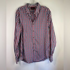 Zara men superslim fit buttons down striped casual dress‎ shirt.